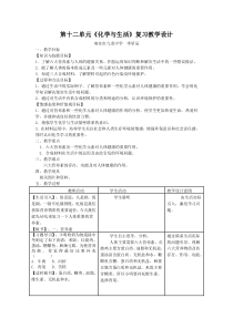 【推荐】化学与生活单元复习精品教案-人教版