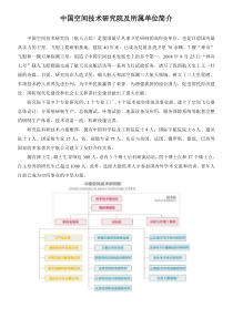 航天科技5院单位汇总-北京