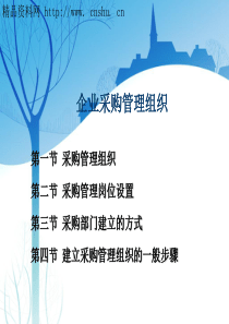 企业采购管理组织（PPT30页）