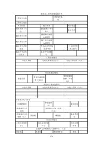 建筑业工程项目情况报告表