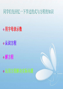 六年级下册式与方程整理与复习