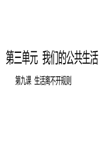 9生活离不开规则课件24张PPT人教版三年级下册道德与法治课件