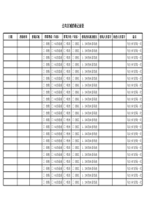 疫情期间消毒记录表