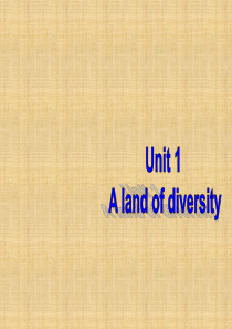 精选最新-【BOOK8】Unit1-A-land-of-diversity-2019届高三英语一轮复