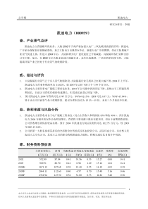 凯迪电力研究分析