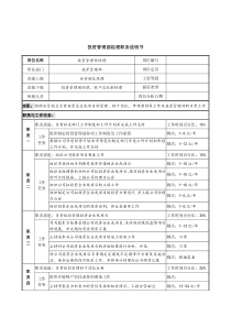 信托投资公司投资管理部经理职务说明书