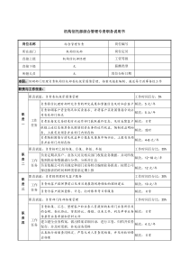 信托投资公司机构信托部综合管理专责职务说明书