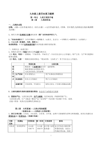 人教版九年级上册历史知识点归纳总结