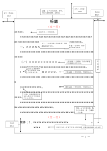 行文格式规范模板