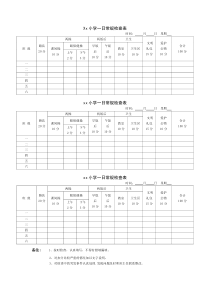 小学一日常规检查表