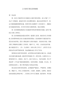 公司准军事化管理细则