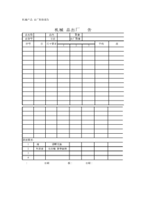 机械产品-出厂检验报告