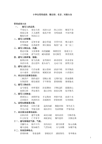 小学生常用成语、歇后语、名言、对联大全