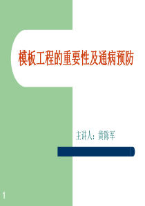 模板工程的重要性及通病预防ppt课件