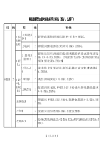 “科技创新型”绩效考核评价标准