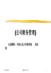 公司财务管理讲义