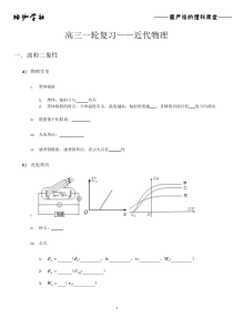 高三一轮复习——13.近代物理(学生版)