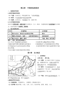 人教版八年级下册地理知识点总结