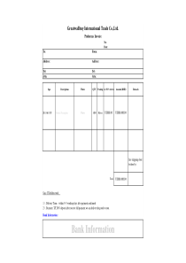 外贸-发票-invoice-形式发票-样本