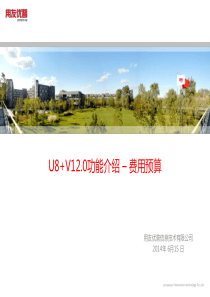 08-U8+V12.0功能介绍-费用预算