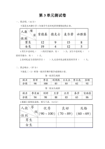 《复式统计表》单元测试卷