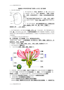 湘教版小学科学四年级下册复习提纲(有答案)资料