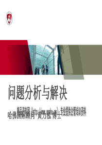 哈佛国际管理顾问有限公司问题分析与解决（PPT71页）