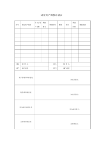 固定资产调拨申请表