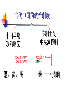 中国早期政治制度与走向大一统的秦汉政治