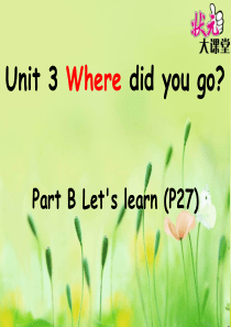 PEP六年级英语下册unit-3-part-B-Lets-learn