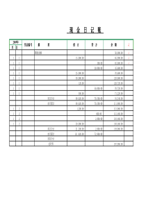 账本样本(含总账、明细账和分类明细账)