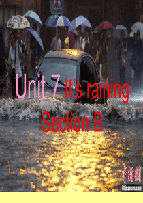 七年级英语下册Unit7ItsrainingSectionB》课件-(新版)人教新目标版