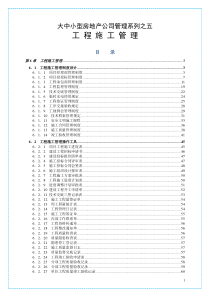 大中小型房地产公司管理系列5_工程施工管理