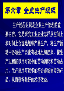 大学企业管理机自6企业生产组织