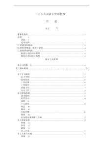 中小企业员工管理制度(DOC54)acv