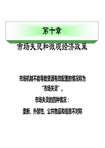 高鸿业-经济学基础-第十章-市场失灵和微观经济政策-授课ppt-河北工大-宋建林