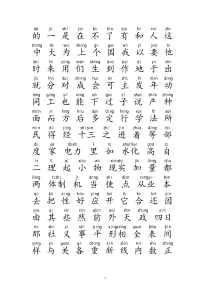 常用汉字500个(带拼音)