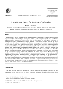 A-continuum-theory-for-the-flow-of-pedestrians