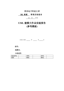 UML大作业实验报告模板