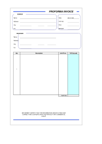 形式发票样本(Proforma-Invoice)