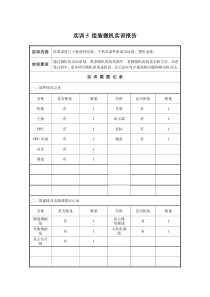 实训报告5组装微机实训报告