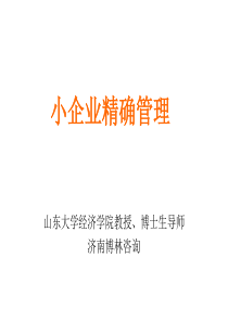 小企业精确管理(PPT151)(1)