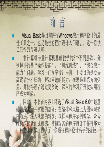 VB程序设计基础全集