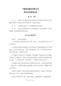 中通信息服务有限公司项目安全管理办法