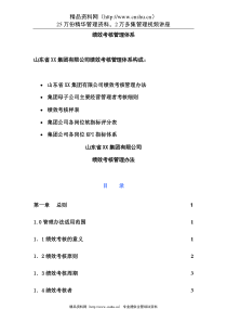 山东省XX集团有限公司绩效考核管理体系