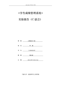 C++大作业报告