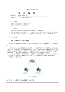 佛山科学技术学院-计算机网络-实验报告-三层交换机基本配置