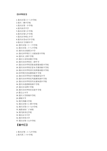 重庆9城区所有中学名单汇总