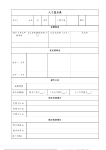 人才盘点表格模版