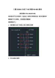 FX3GA与松下A6伺服RS-485通讯